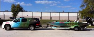 matching boat and suv wraps