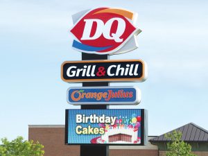 Nashville Lighted Signs 0092 Dairy Queen Bendsen Sign  Graphics W 19mm 80x176 Bloomington IL 101718 1 300x225